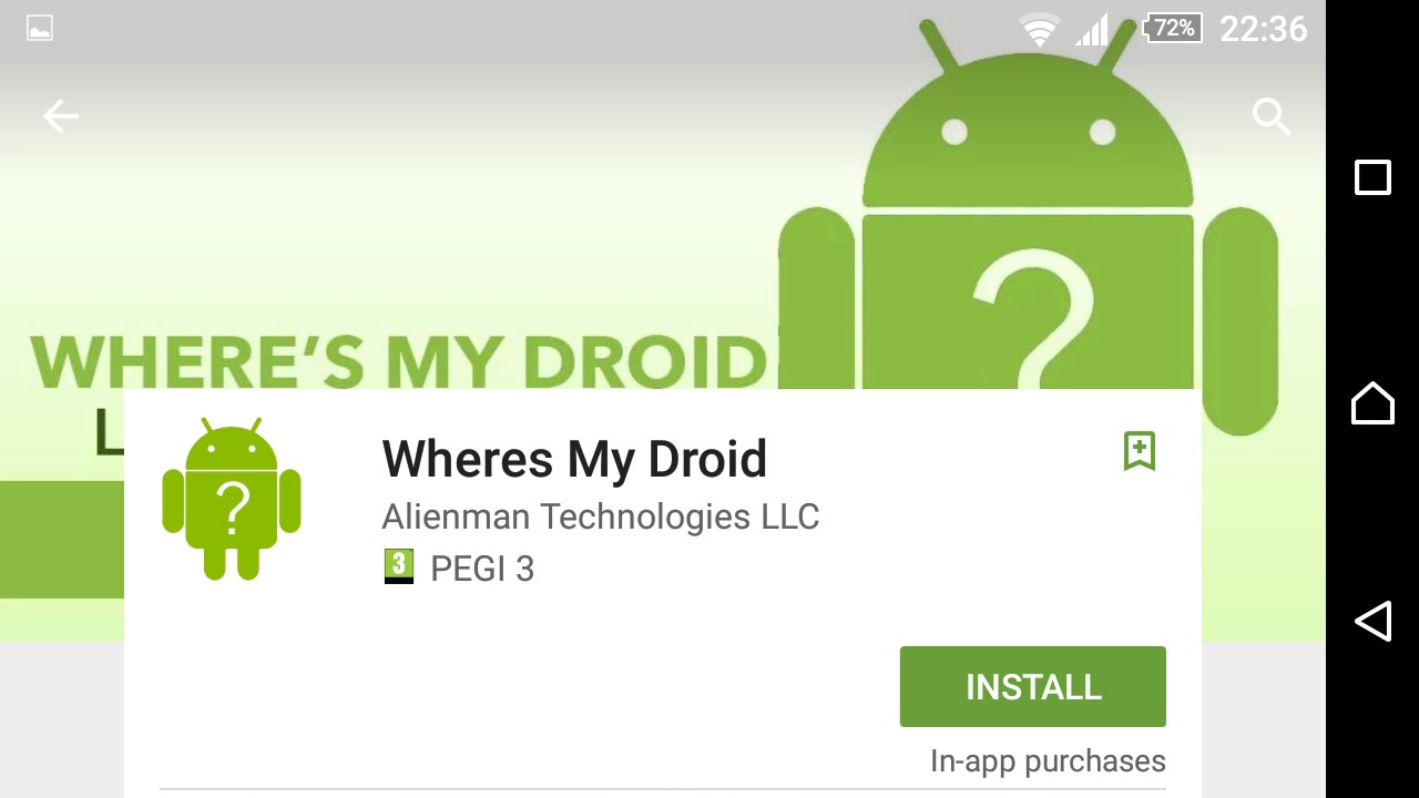 Image Of Where´s My Droid App